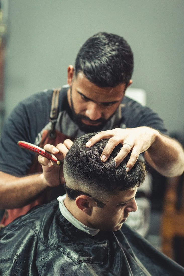 Man with a full shaped beard